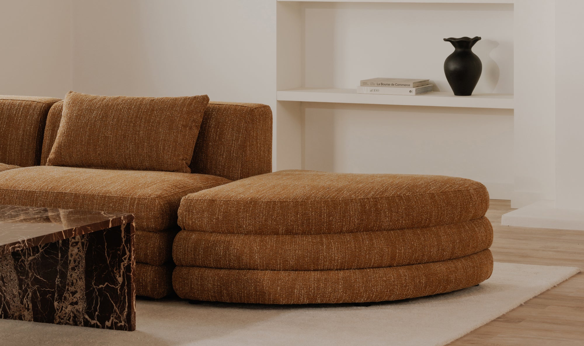 Lowtide Curved Ottoman