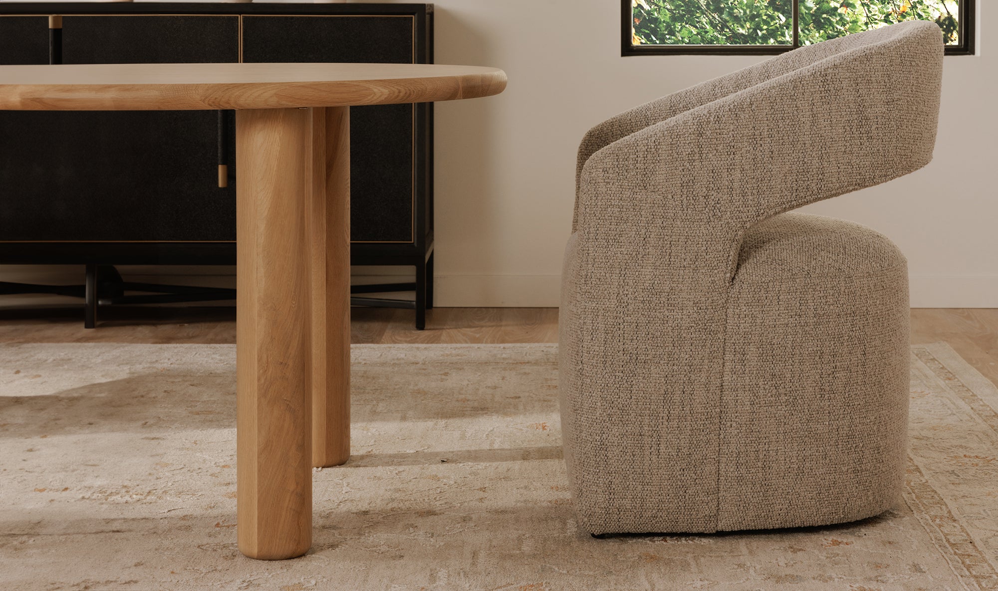Barrow Rolling Dining Chair