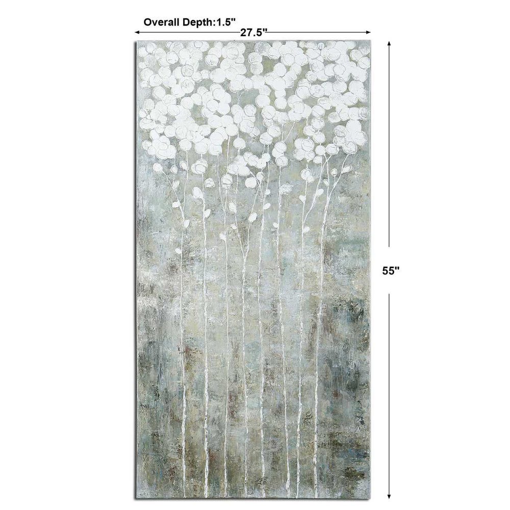 Cotton Florals Hand Painted Canvas
