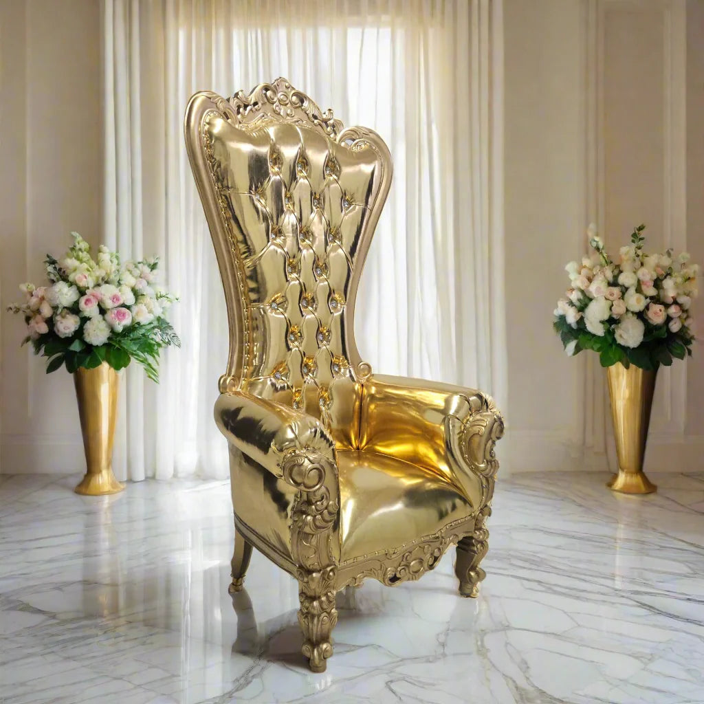Chloe Throne Chair - Vinyl