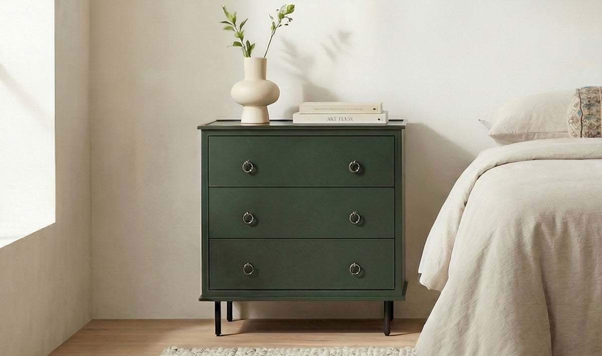 Reagan 3 Drawer Nightstand