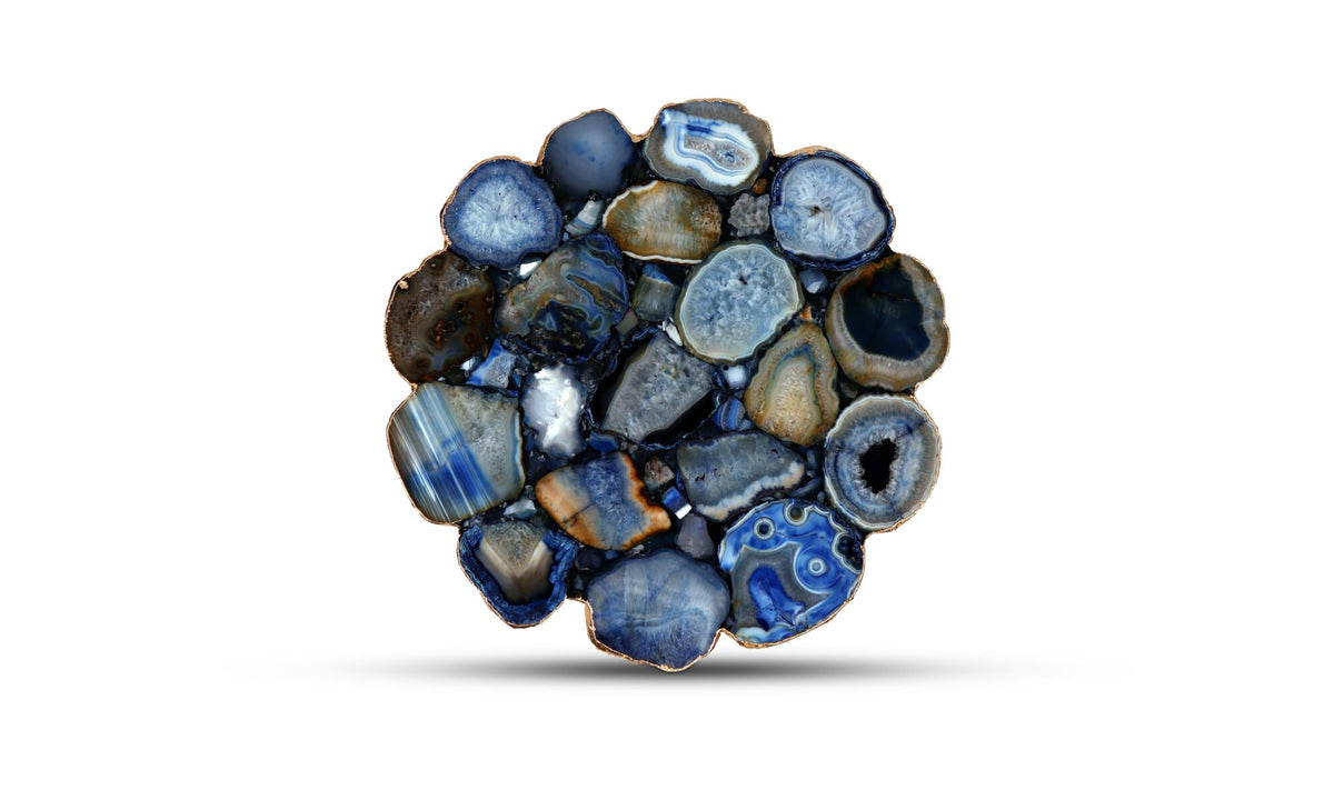 Azul Agate Accent Table