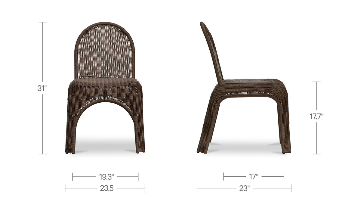 Kendall Outdoor Dining Chair Set of Two