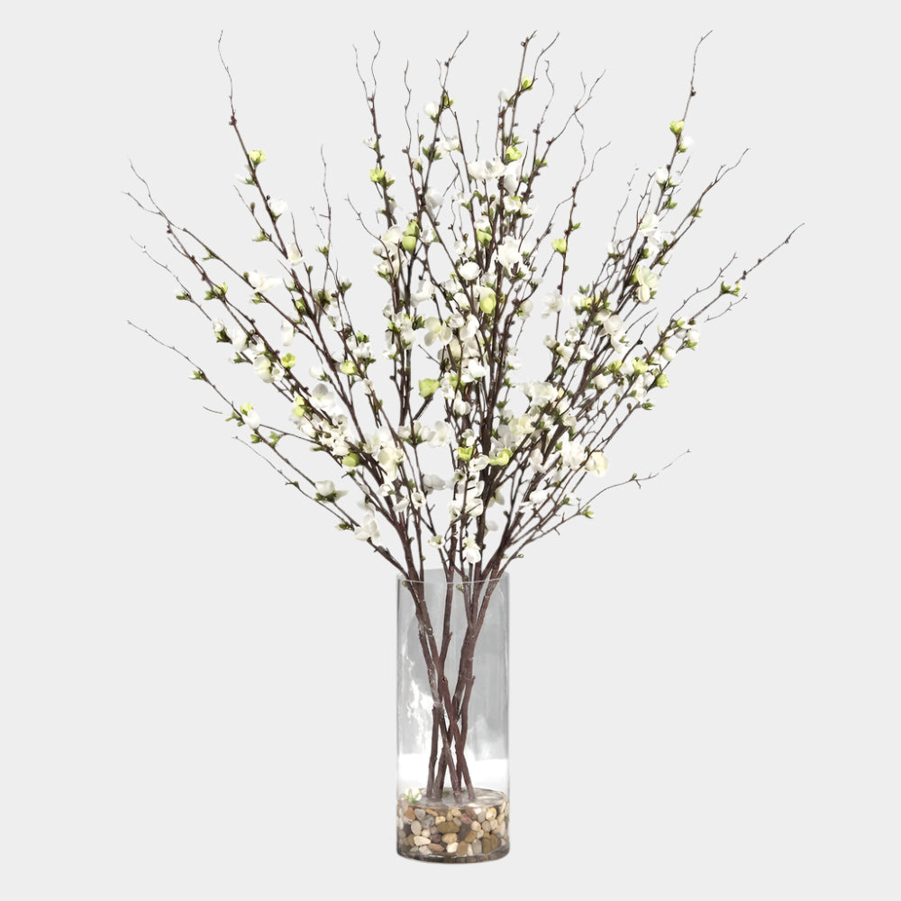 Quince Blossoms Silk Centerpiece