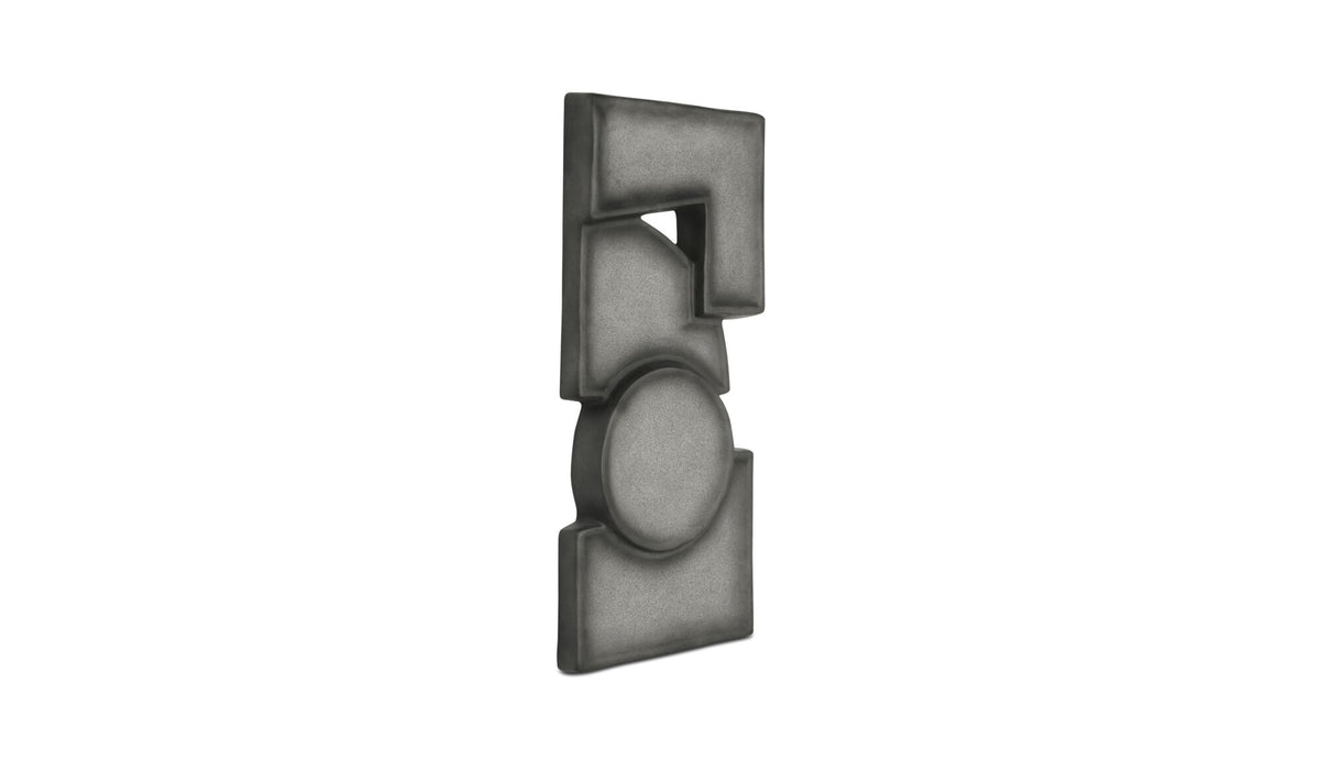 Teo Wall Sculpture Charcoal