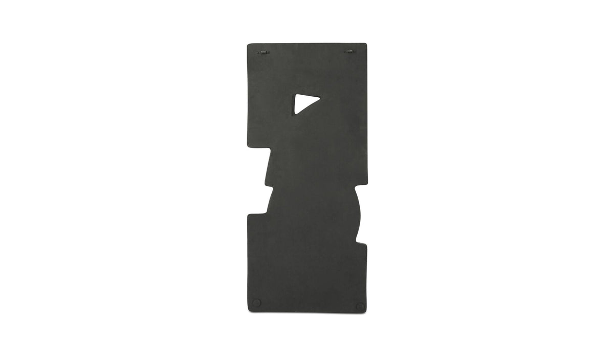 Teo Wall Sculpture Charcoal