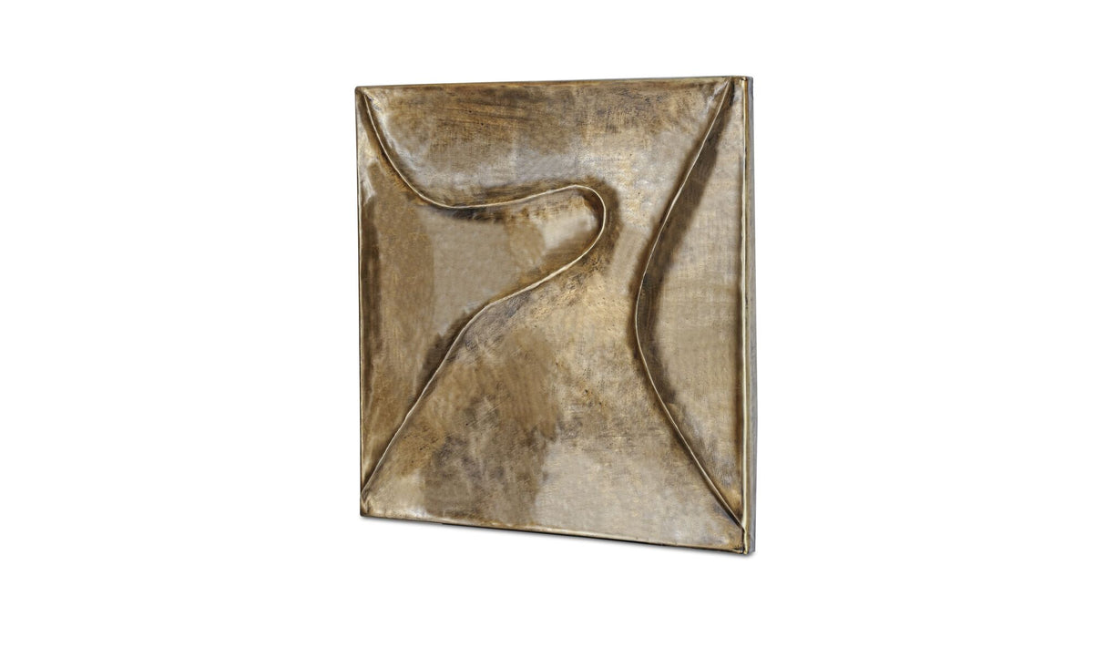 Bode Wall Sculpture Aged Brass