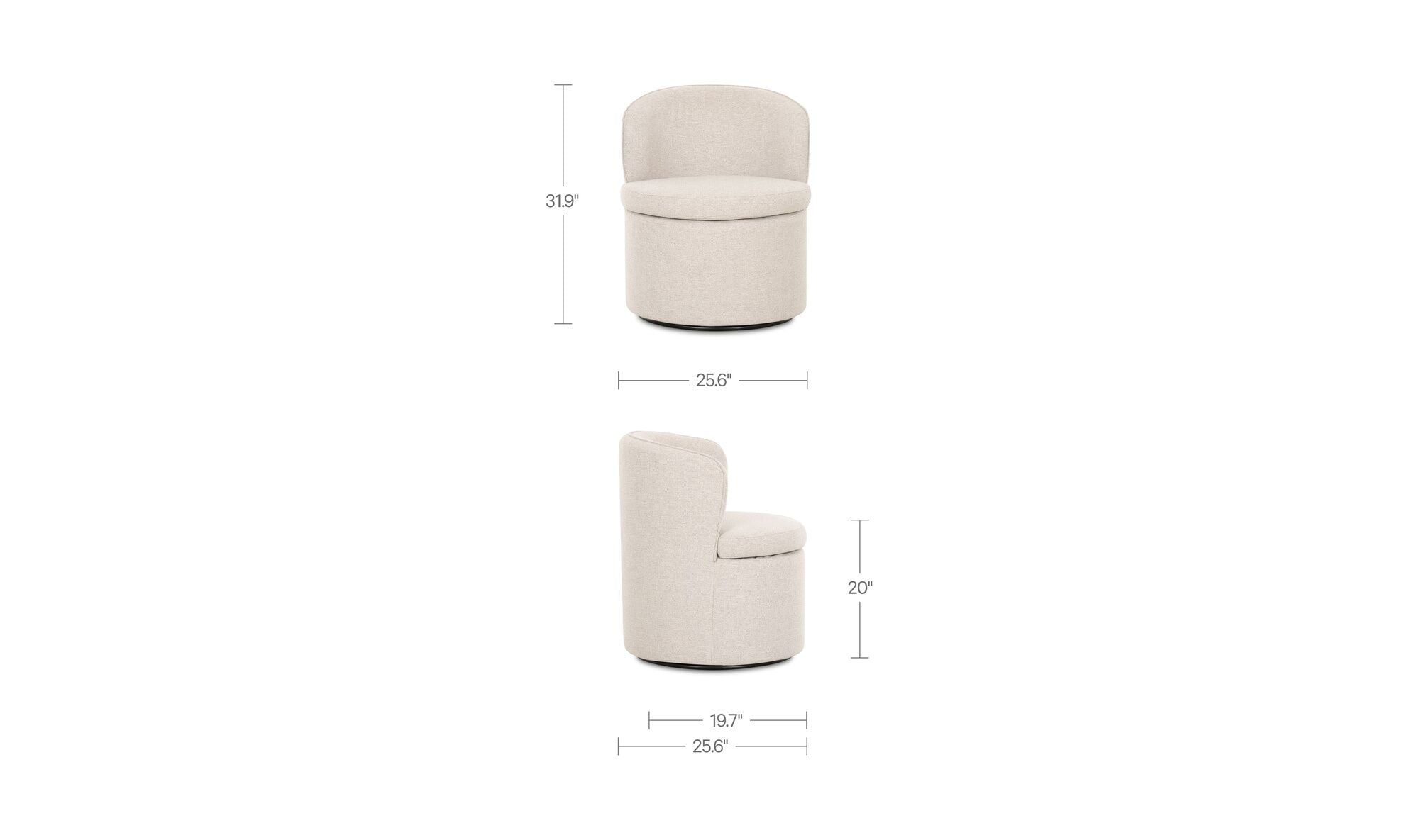 Dane Swivel Dining Chair