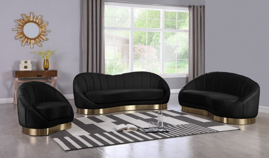 Fauteuil d'appoint rembourré en chenille Vivi 