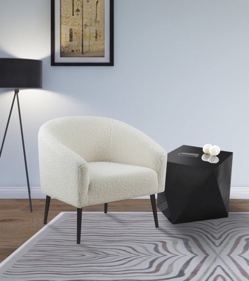 Fauteuil d'appoint rembourré en chenille Vivi 