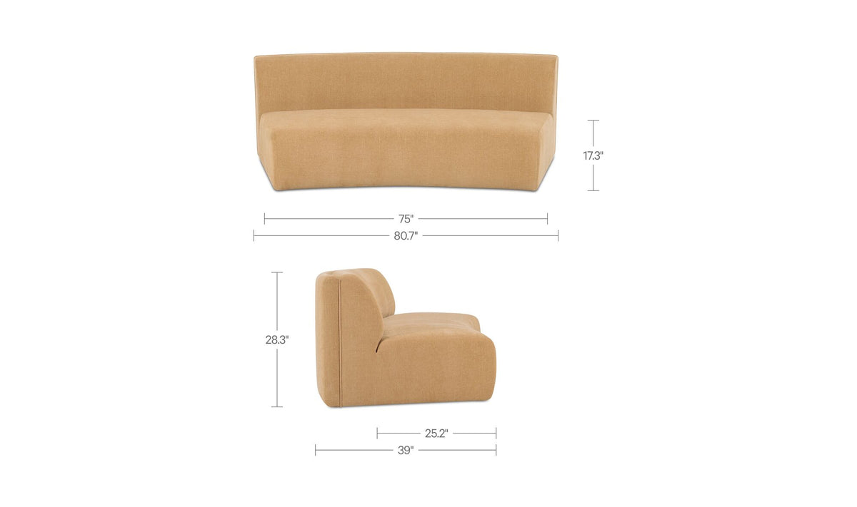 Naomi Concave Sofa