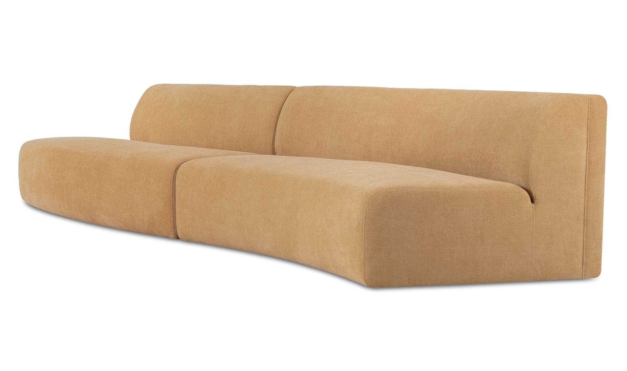 Naomi 2 Piece Wave Modular Sectional