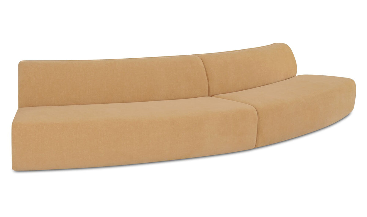 Naomi 2 Piece Convex Modular Sectional
