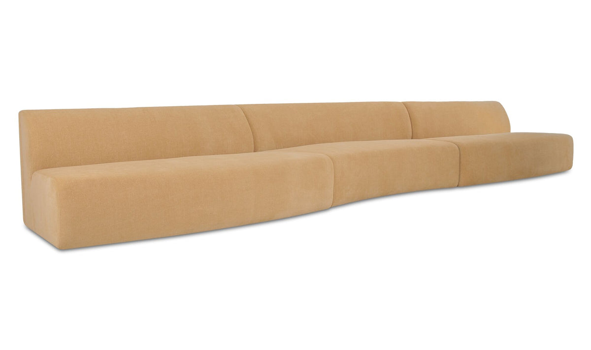 Naomi 3 Piece Wave Modular Sectional