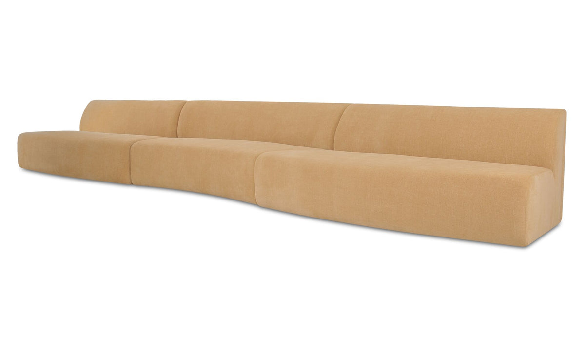 Naomi 3 Piece Wave Modular Sectional