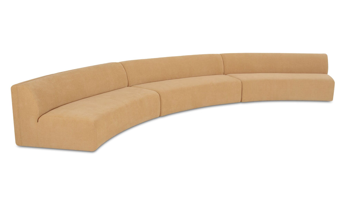 Naomi 3 Piece Concave Modular Sectional