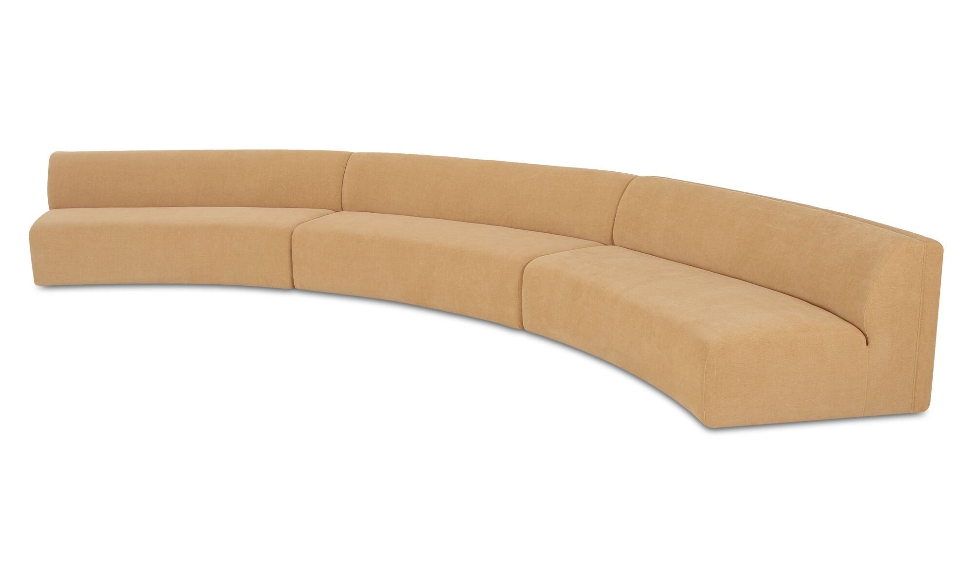 Naomi 3 Piece Concave Modular Sectional