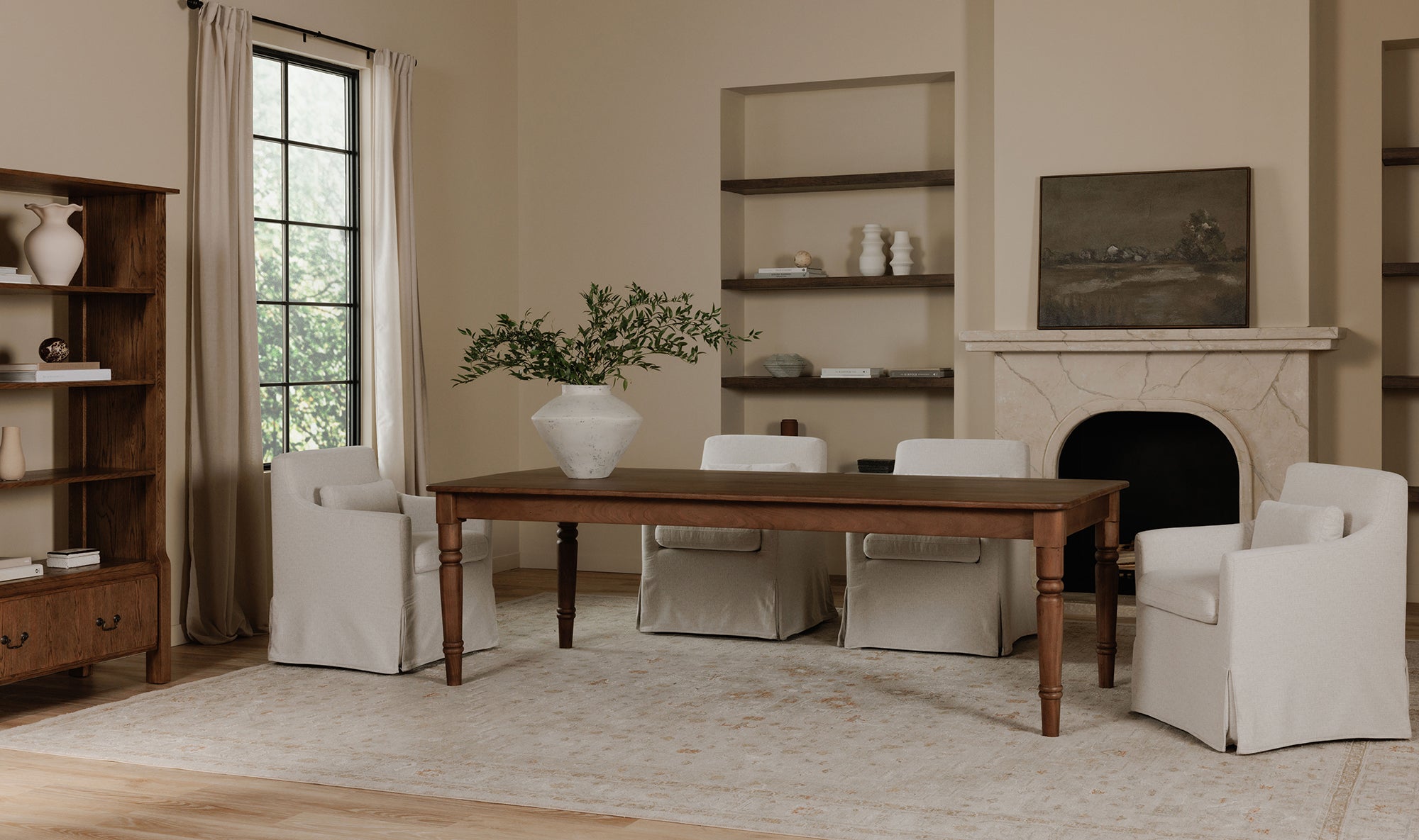 Lydia Slipcover Dining Chair