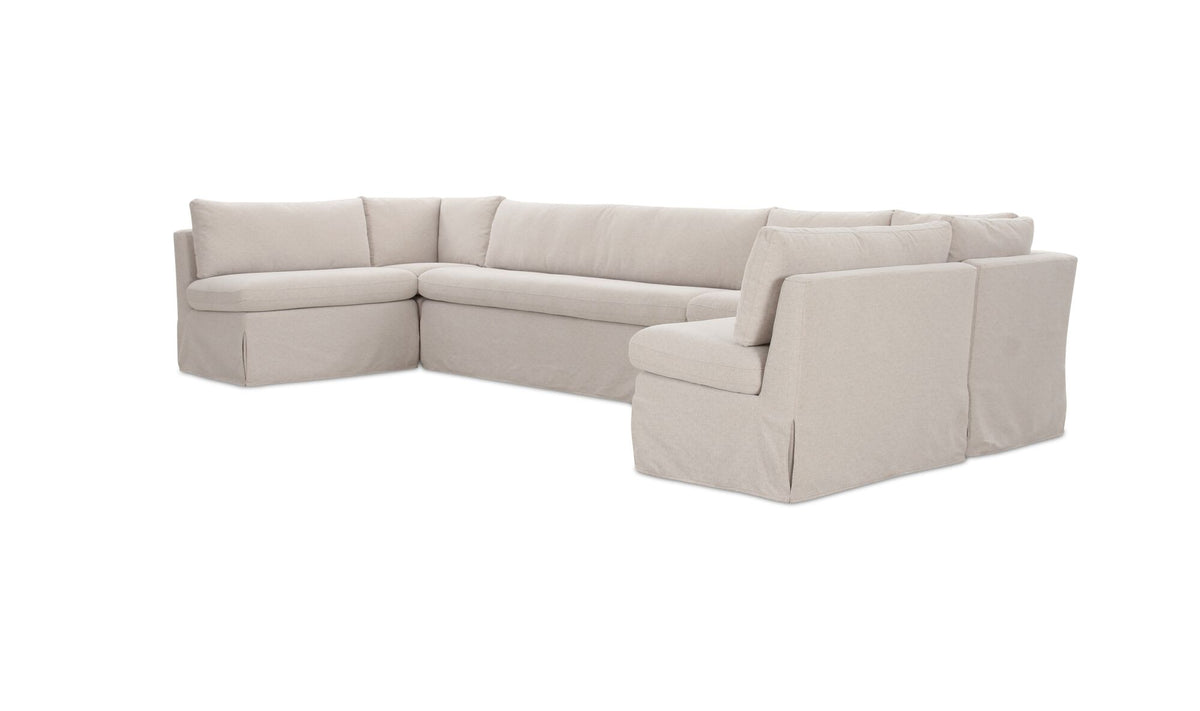 Fable Slipcover Dining Banquette U-Shape 168