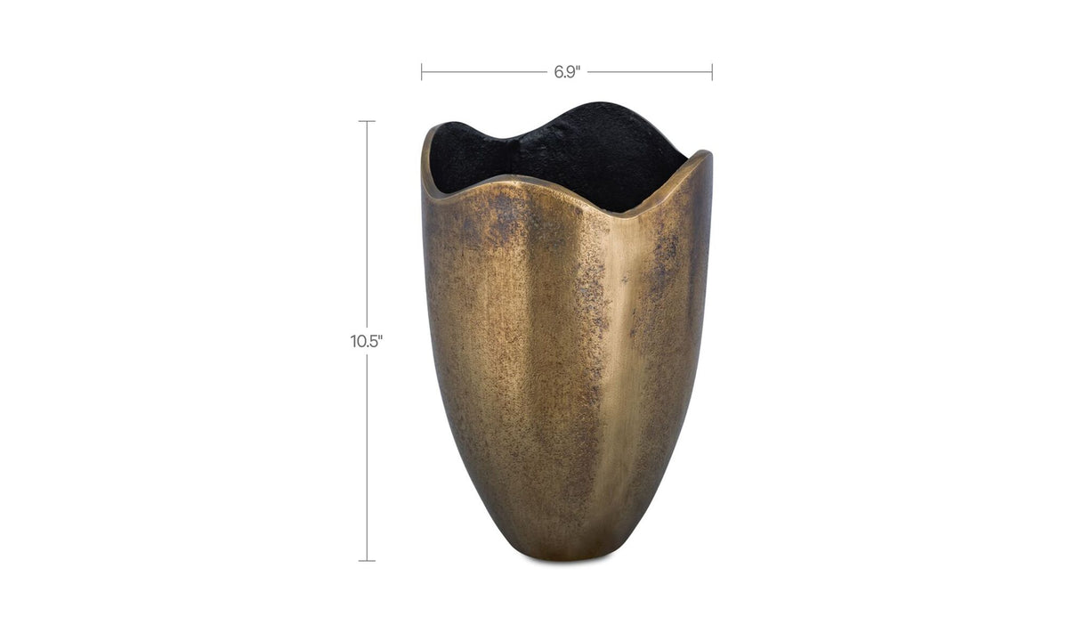 Athena Cast Aluminum Vase