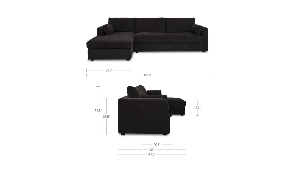 Burrow Sleeper Sectional With Storage Chaise