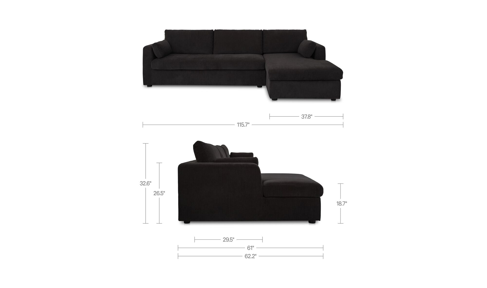 Burrow Sleeper Sectional With Storage Chaise