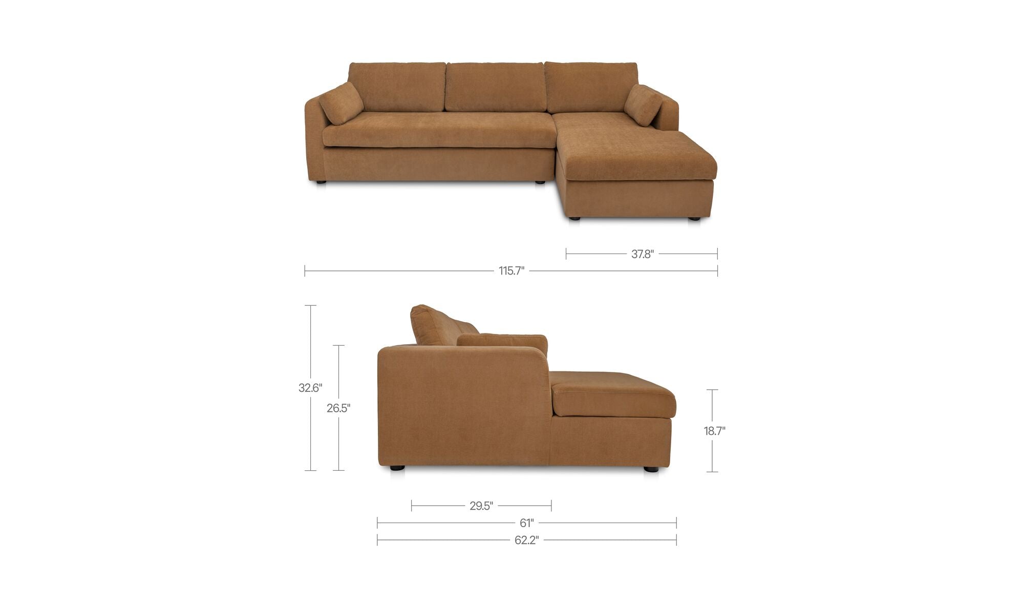 Burrow Sleeper Sectional With Storage Chaise