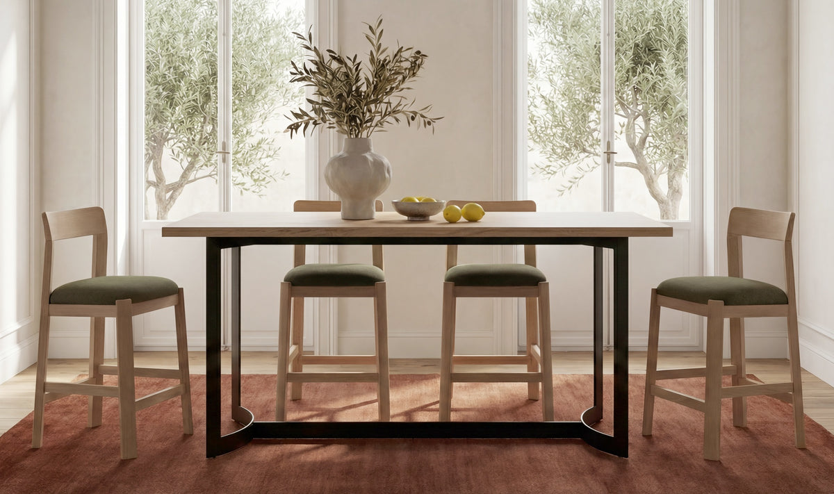 Bent Counter Table
