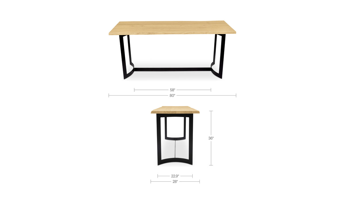 Bent Counter Table