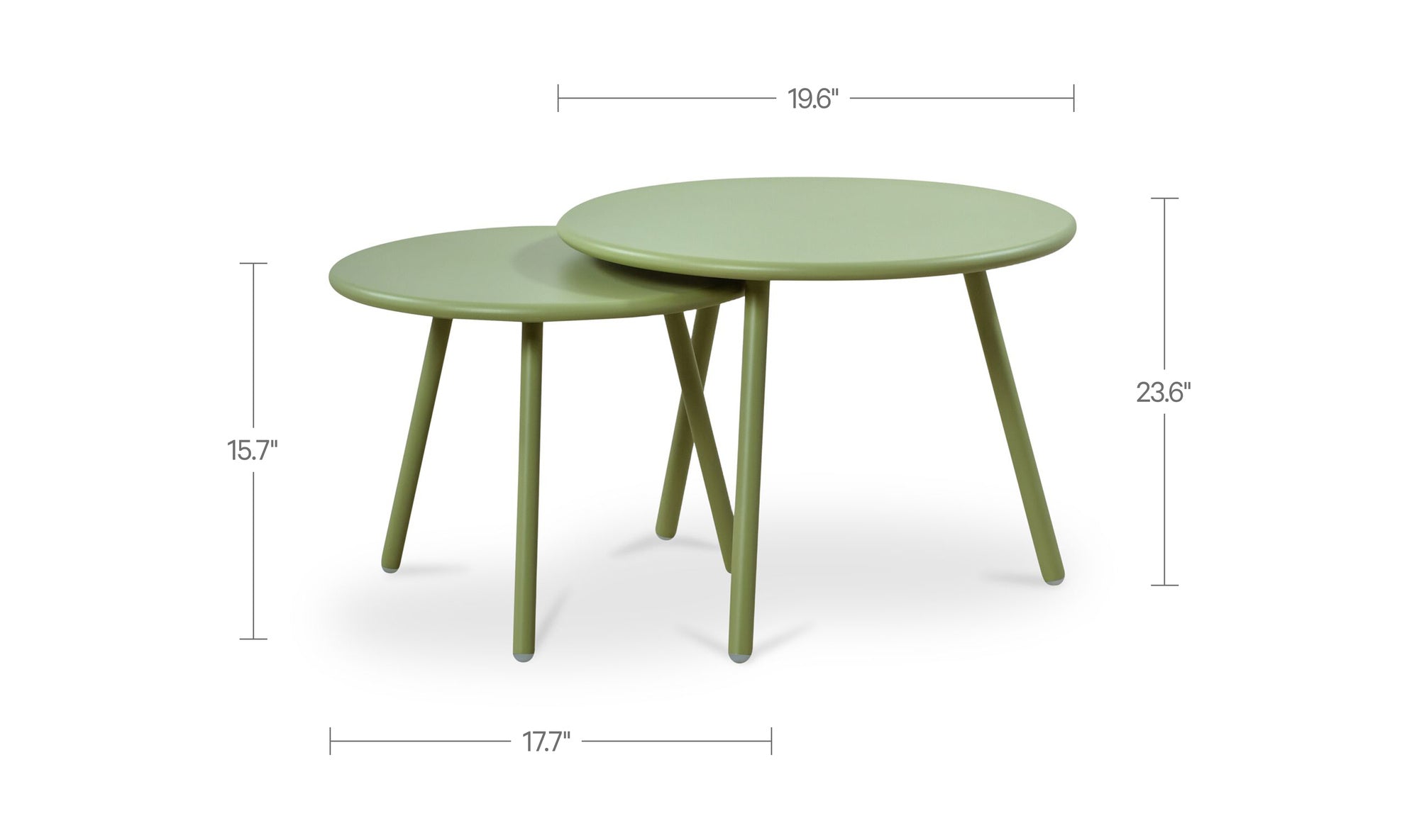 Kari Outdoor Nesting Coffee Table Set of 2