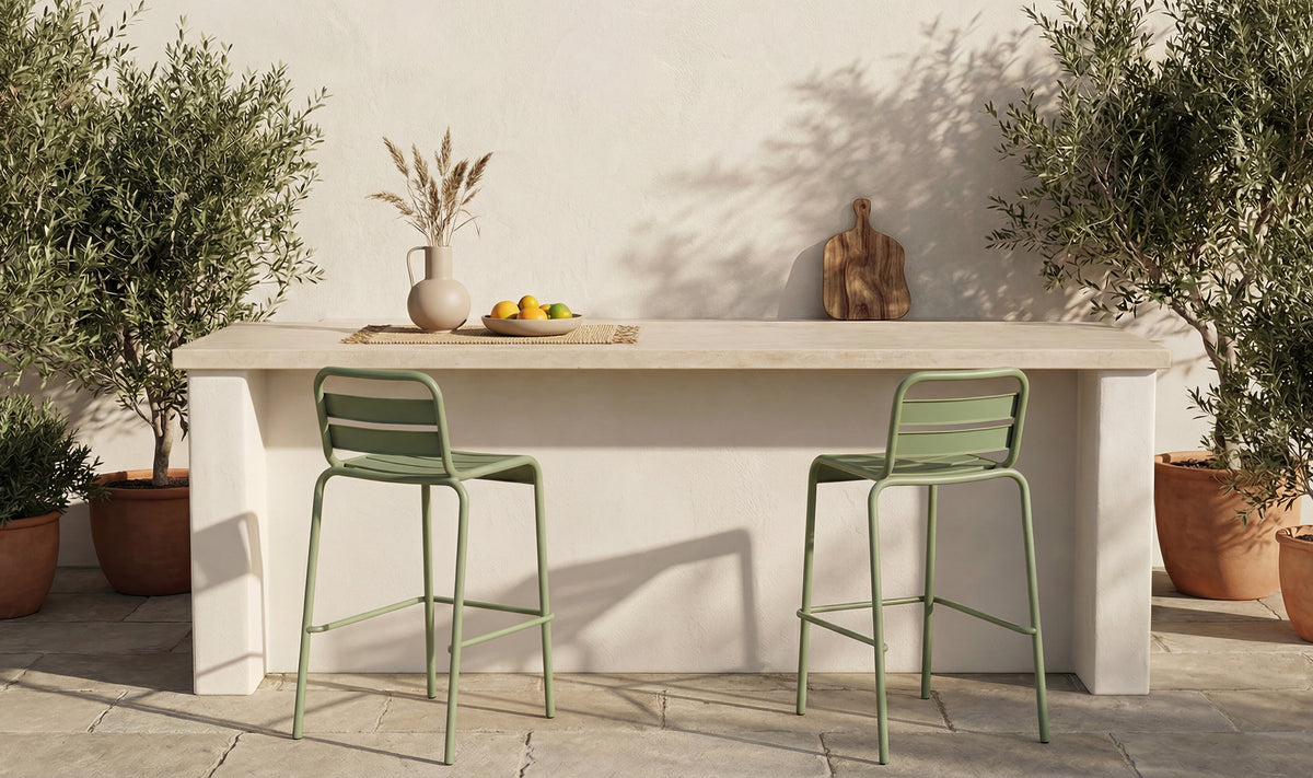 Kade Outdoor Bar Stool Set of 2