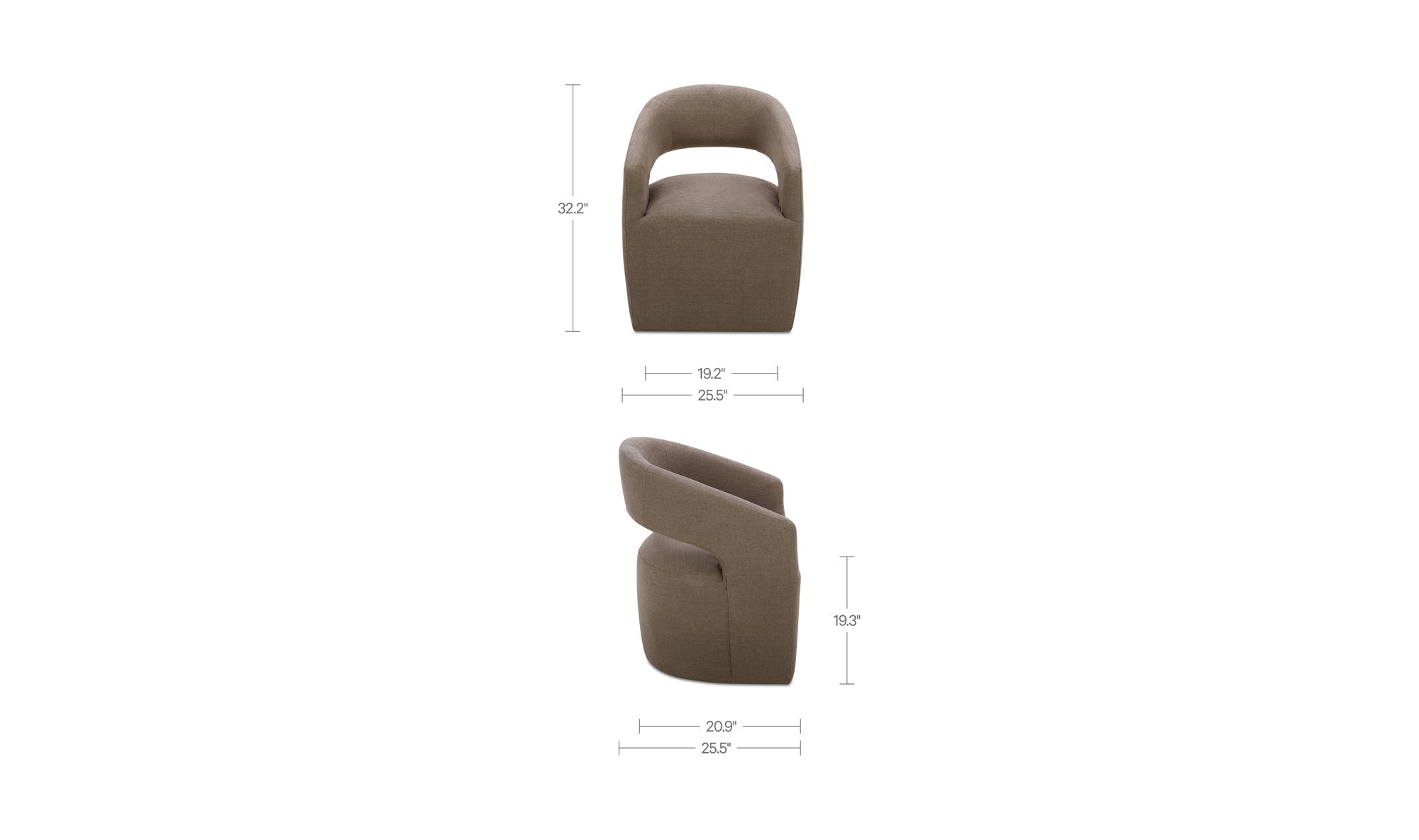 Barrow Rolling Dining Chair