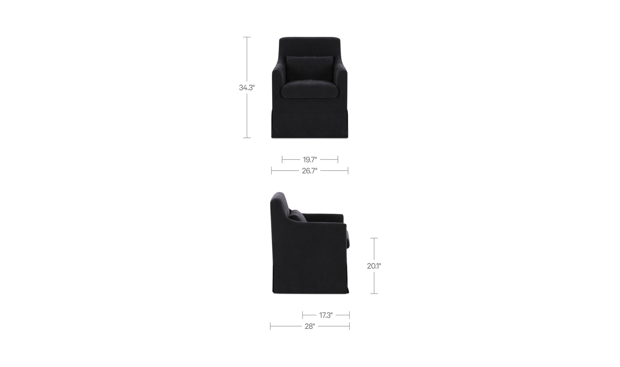 Lydia Slipcover Dining Chair