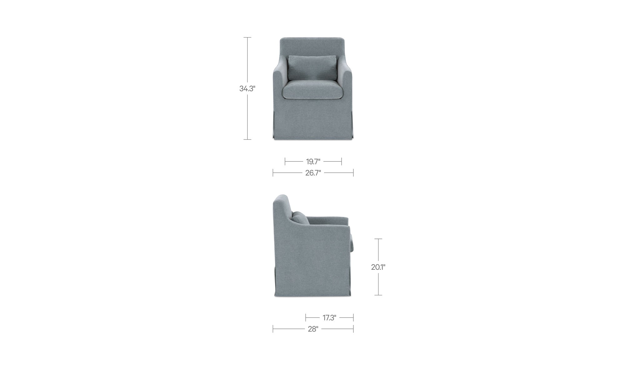 Lydia Slipcover Dining Chair