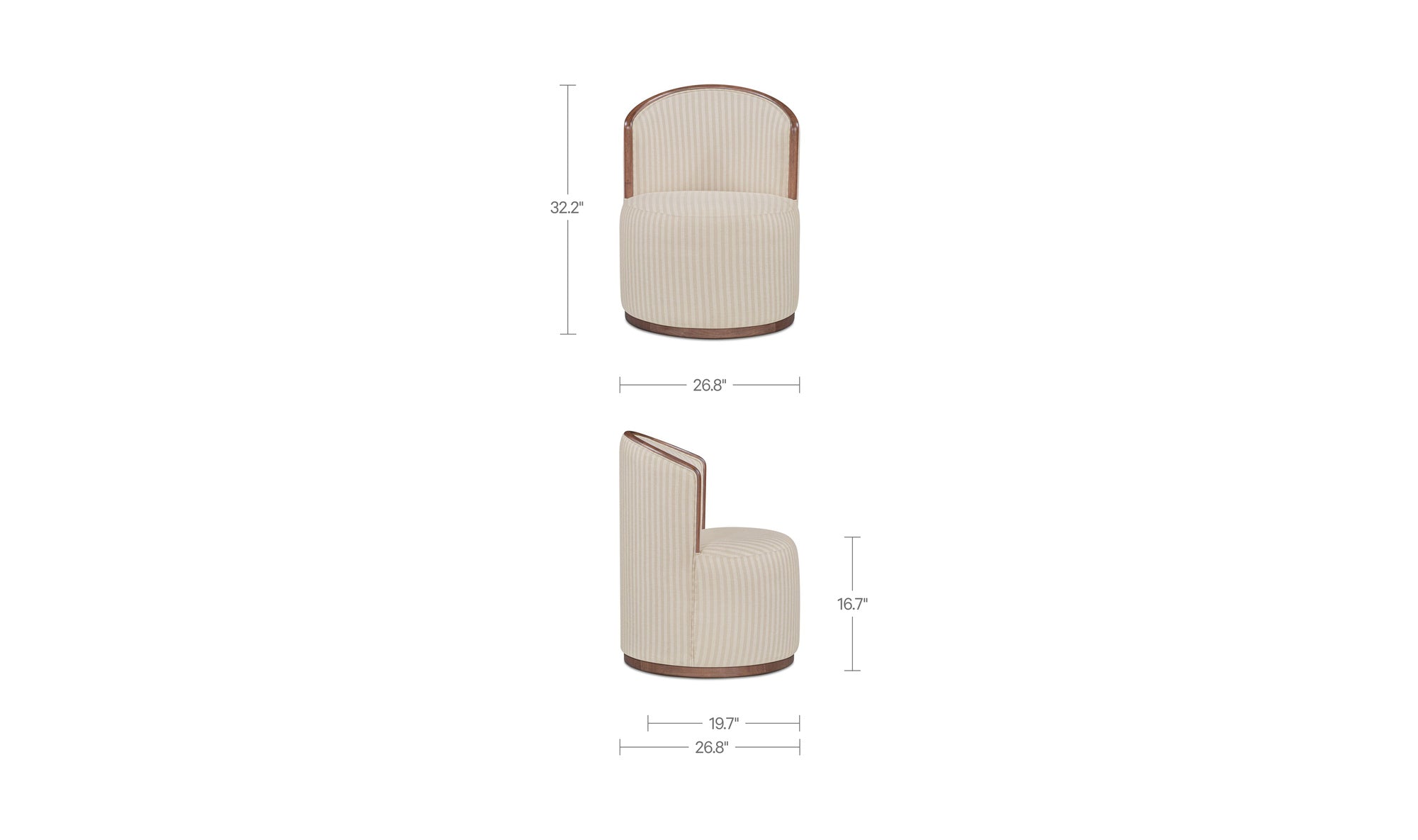 Rossi Swivel Dining Chair