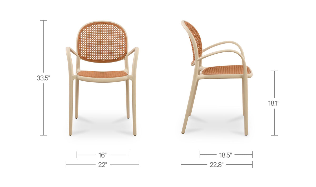 Soren Outdoor Dining Chair Set of Two
