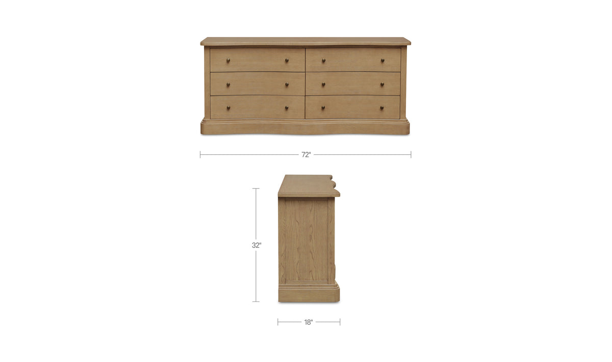 Clarence 6 Drawer Dresser