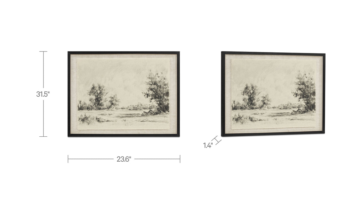 Briar Framed Print On Linen