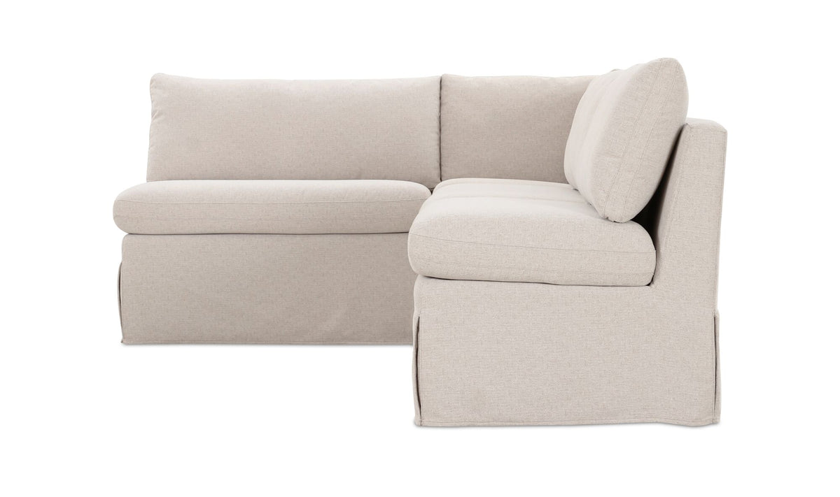 Fable Slipcover Dining Banquette L-Shape 96.0