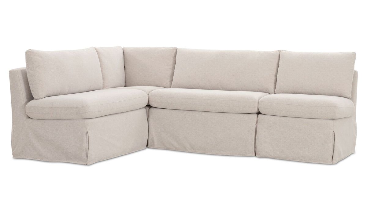 Fable Slipcover Dining Banquette L-Shape 96.0