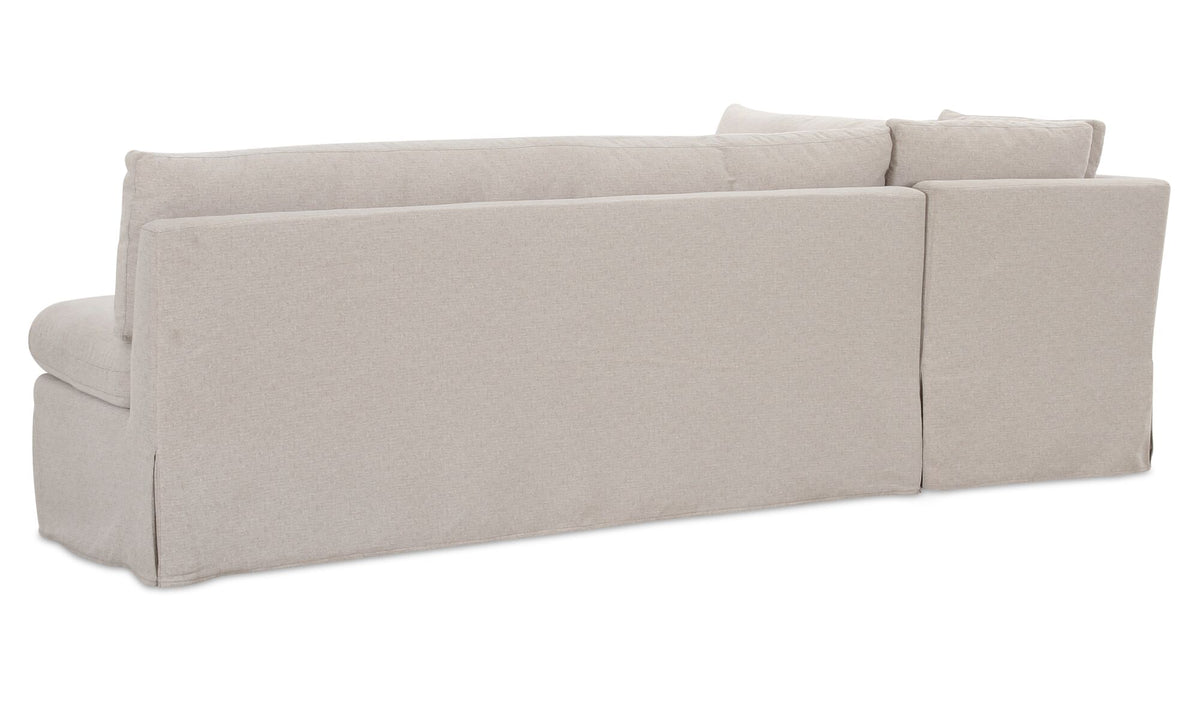 Fable Slipcover Dining Banquette  L-Shape 100.5 in