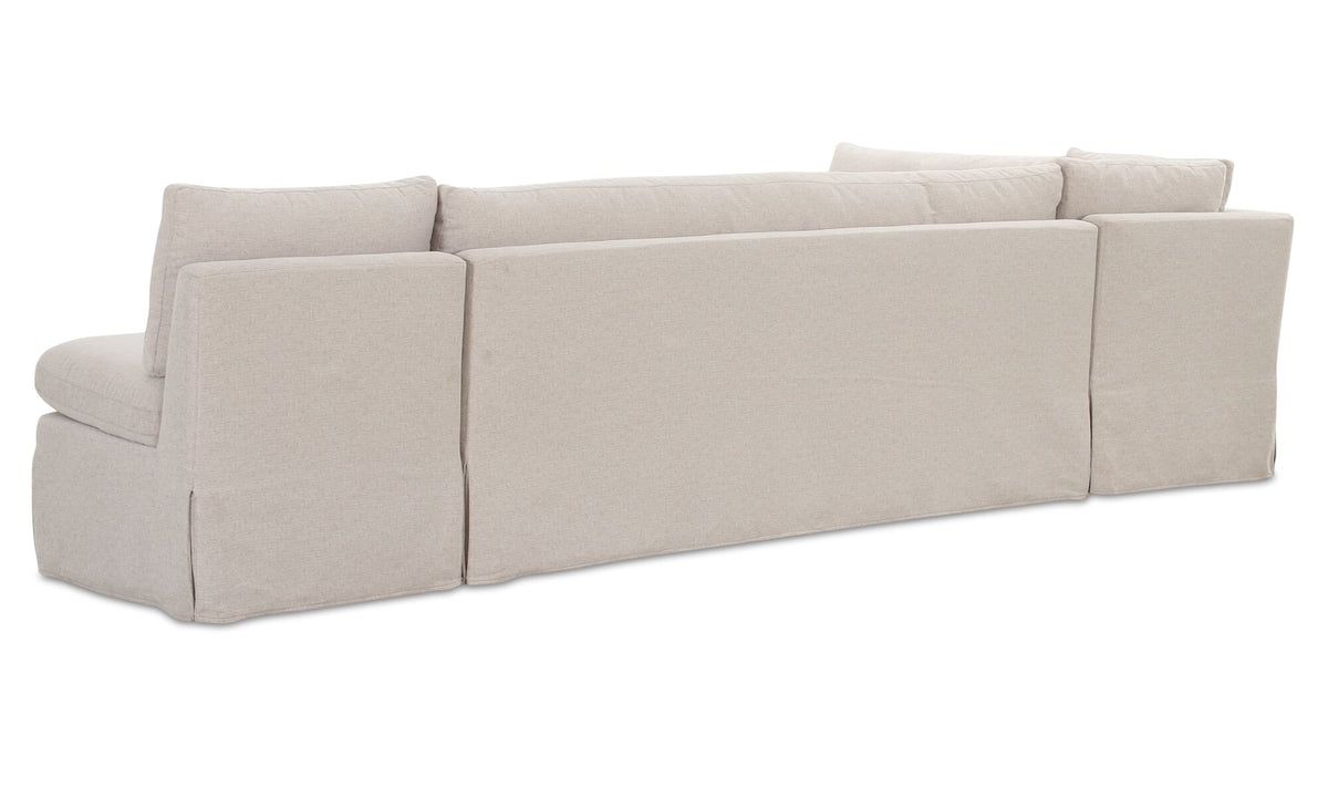 Fable Slipcover Dining Banquette L-Shape 125.5