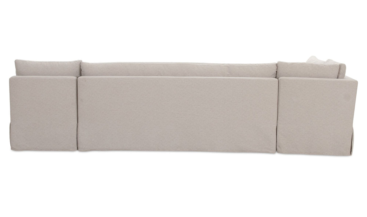 Fable Slipcover Dining Banquette L-Shape 125.5