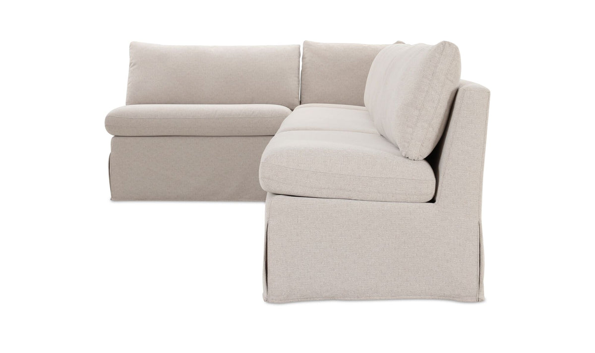 Fable Slipcover Dining Banquette L-Shape 139.5