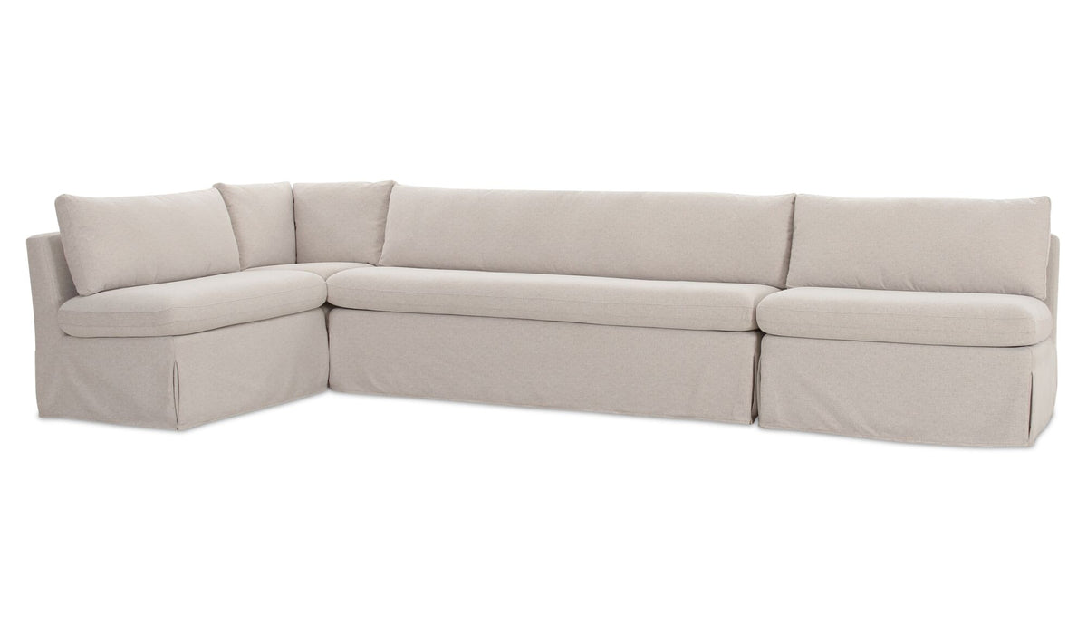 Fable Slipcover Dining Banquette L-Shape 139.5