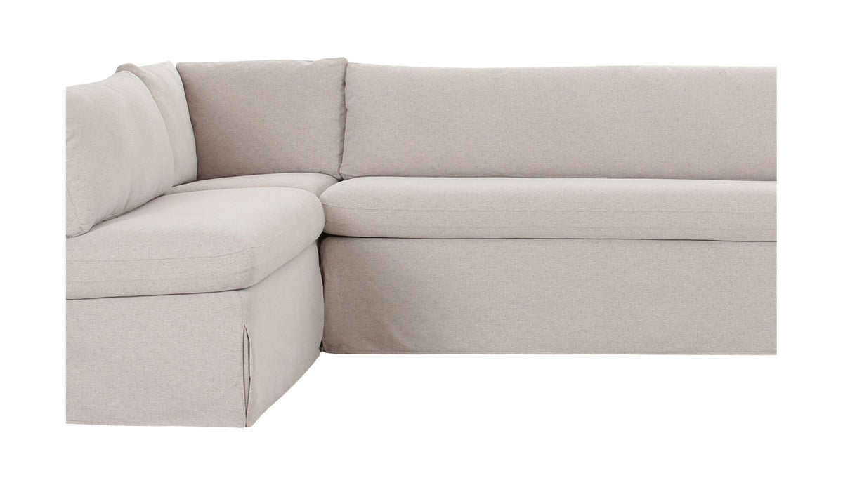 Fable Slipcover Dining Banquette L-Shape 139.5