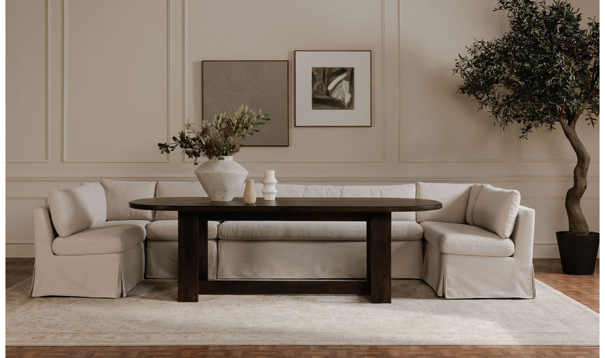 Fable Slipcover Dining Banquette U-Shape 129