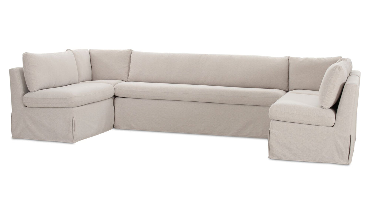 Fable Slipcover Dining Banquette U-Shape 129