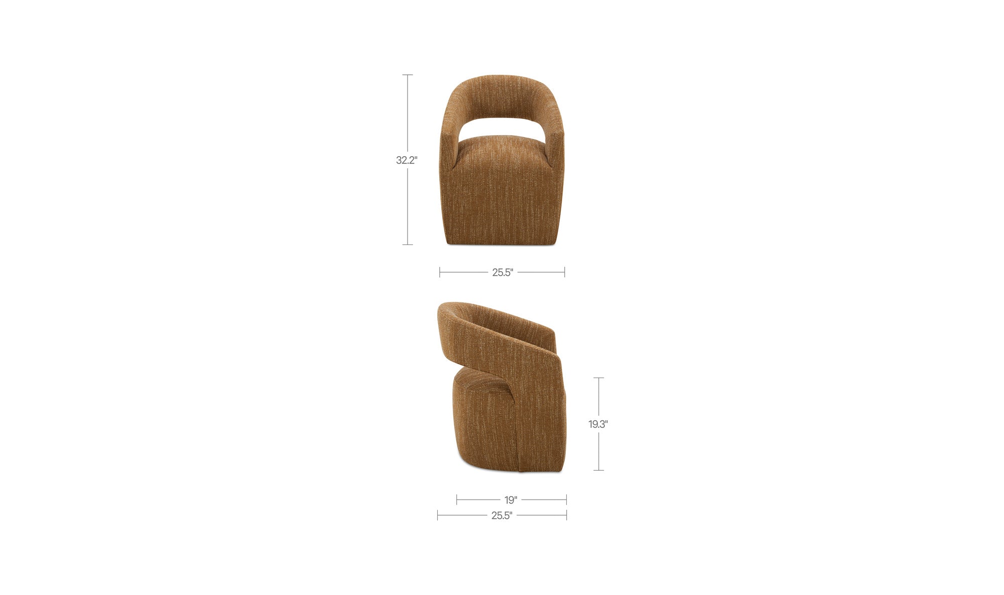 Barrow Rolling Dining Chair