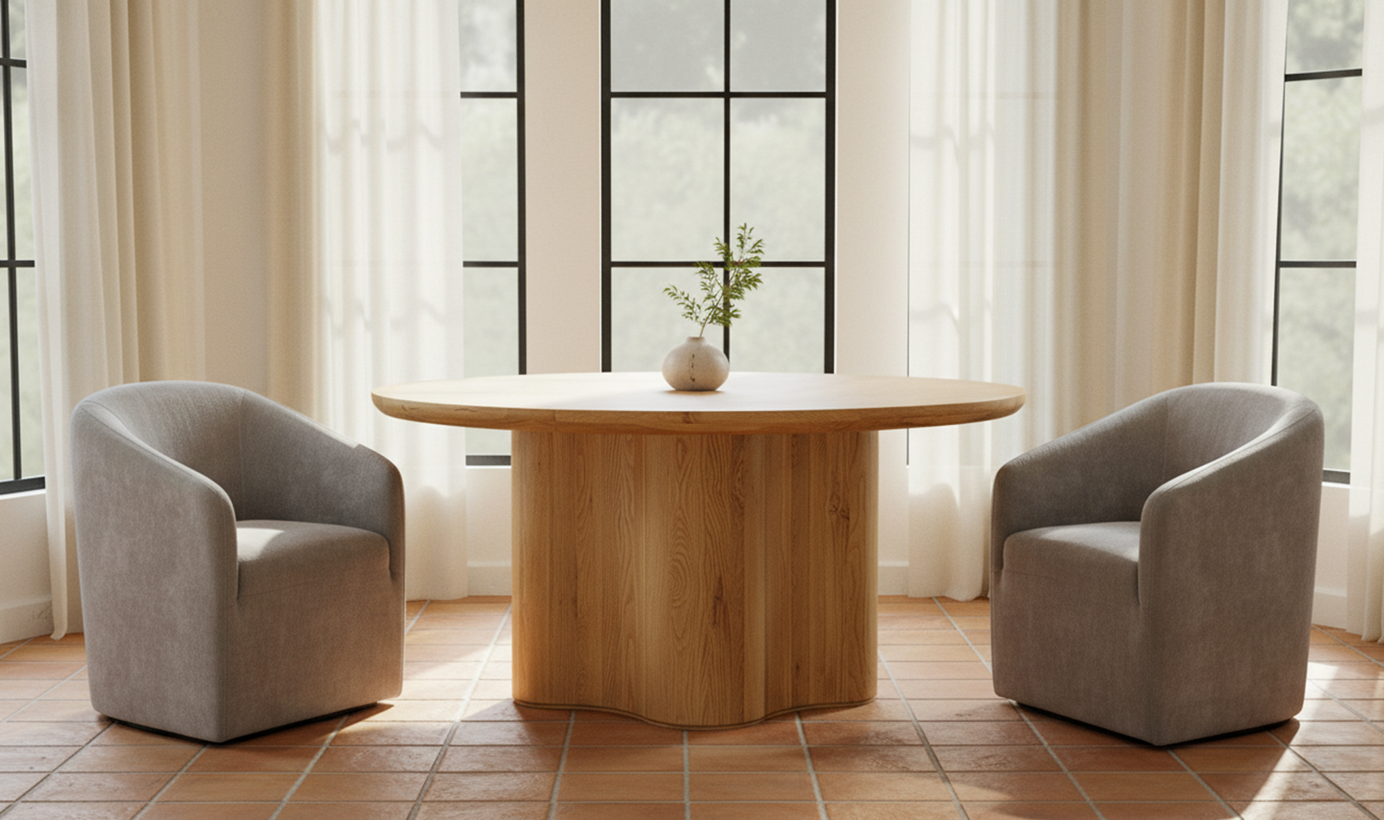 Sandy Rolling Dining Chair
